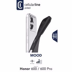 Cellularline MOOD-HONOR 600 MOOD è la custodia in TPU flessibile con finitura opaca che aderisce perfettamente allo smartphone, proteggendo bordi e tasti senza alterarne il design. - Vista aggiuntiva 2