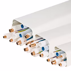 Vecamco 9802-001-08, Canale decorativo del condizionatore d'aria, Bianco, Cloruro di polivinile (PVC), -20 - 60 °C, 90 mm, 65 ...