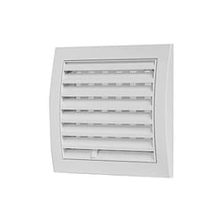 Vecamco - Griglia quadra con rete in abs bianca 190x190 mm - imbocco ø150