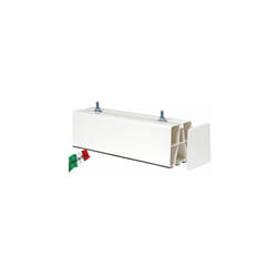 Vecamco - base a pavimento bianca biestrusa + tappi 450 mm 2 pz