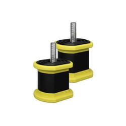 Vecamco - Supporto antivibrante per staffe di condizionamento e a pavimento per unitÀ esterne in termoplastico serie tacco colours range dimensioni