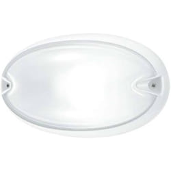 Performance In Lighting - Plafoniera Bianca E27 Ip55 a Soffitto e Parete Chip Ovale 25 005700