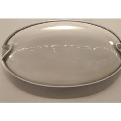 Performance In Lighting - Plafoniera ovale Prisma chip 25 colore grigio con attacco E27 IP55 005704
