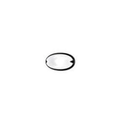 Plafoniera chip ovale 30 colore nero 30w 005782 - Prisma