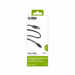 SBS 1m USB2.0/MicroUSB cavo USB USB A Micro-USB A Nero - Vista aggiuntiva 4