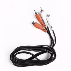 Ekon ECA2RCA18MF, 2 x RCA, Maschio, 2 x RCA, Femmina, 1,8 m, Nero