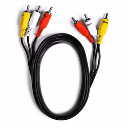 Ekon ECV3RCA15MM, 1,5 m, RCA, RCA, Maschio, Maschio, Nero