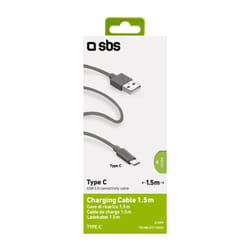 SBS TECABLETC15BDG cavo USB USB 2.0 1,5 m USB A USB C Grigio