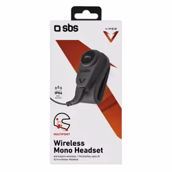 SBS TEEARSETMONOMOTOBTK cuffia e auricolare Wireless Casco Motocicletta Micro-USB Bluetooth Nero - Vista aggiuntiva 5