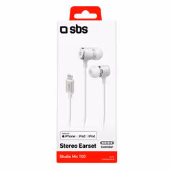 SBS Auricolari in-ear con filo stereo e connettore Lightning Made For Apple - Vista aggiuntiva 4