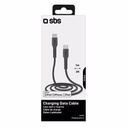 SBS TECABLELIGTC1K cavo Lightning 1 m Nero - Vista aggiuntiva 4