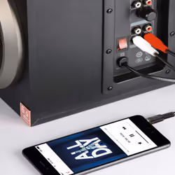 Ekon ECAJACK2RCA50MMK cavo audio 5 m 3.5mm 2 x RCA Nero - Vista aggiuntiva 3