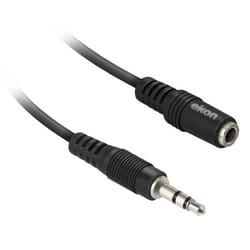 Ekon ECAJACKMF100K cavo audio 10 m 3.5mm Nero