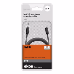 Ekon ECAJACKMF100K cavo audio 10 m 3.5mm Nero - Vista aggiuntiva 2
