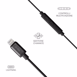 SBS TEINEARLIGHTK cuffia e auricolare Cablato In-ear Musica e Chiamate Nero - Vista aggiuntiva 2