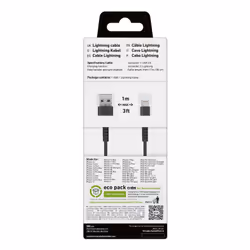 SBS TECABLEUSBIP5S1K cavo Lightning 1 m Nero