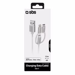 SBS TECABLEUSBIP53189W cavo USB USB 2.0 1,2 m USB A Micro-USB B - Vista aggiuntiva 2