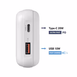 SBS TEBB10000PD20RUW batteria portatile Polimeri di litio (LiPo) 10000 mAh Bianco