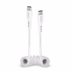 SBS TECABLETYPCCS1W, 1 m, USB C, USB C, USB 3.2 Gen 1 (3.1 Gen 1), Bianco