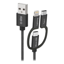 SBS TECABLEUSBIP531BW cavo USB USB 2.0 1,2 m USB A Micro-USB A Nero