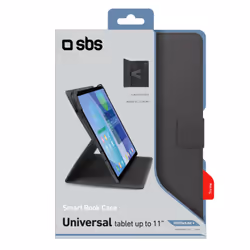 SBS Smart Book Case - Custodia a libro con funzione stand per tablet 9’ a 11’