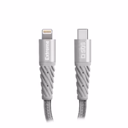 SBS TECABLEUNRELTCK, 1,5 m, Lightning, USB C, Maschio, Maschio, Grigio