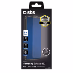 SBS Glass screen protector Full Cover per Samsung Galaxy S22