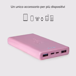 SBS TTBB10000FASTP batteria portatile Polimeri di litio (LiPo) 10000 mAh Rosa - Vista aggiuntiva 4