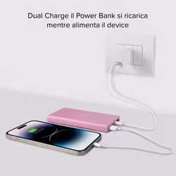 SBS TTBB10000FASTP batteria portatile Polimeri di litio (LiPo) 10000 mAh Rosa - Vista aggiuntiva 7