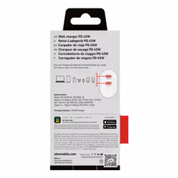 SBS TETR2CPD45W Caricabatterie per dispositivi mobili Universale Bianco AC Ricarica rapida Interno - Vista aggiuntiva 3