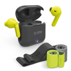 SBS TEMUSBOUNBTK cuffia e auricolare Cuffie True Wireless Stereo (TWS) In-ear Sport Nero, Giallo