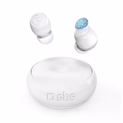 SBS Twin Spin 360° Auricolare True Wireless Stereo (TWS) In-ear Musica e Chiamate Bluetooth Bianco