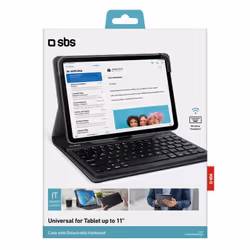SBS TABOOKUNIKEYBOARDV tastiera per dispositivo mobile QWERTY Inglese USB tipo-C Nero - Vista aggiuntiva 8