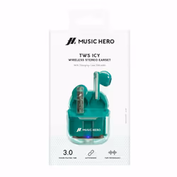 SBS Music Hero Auricolare True Wireless Stereo (TWS) In-ear Musica e Chiamate Bluetooth Ciano - Vista aggiuntiva 4