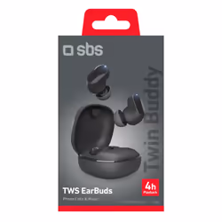 SBS Twin Buddy Auricolare True Wireless Stereo (TWS) In-ear Musica e Chiamate Bluetooth Nero - Vista aggiuntiva 4