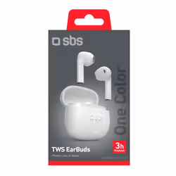 SBS One Color Auricolare True Wireless Stereo (TWS) In-ear Musica e Chiamate Bluetooth Bianco - Vista aggiuntiva 4