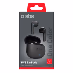 SBS One Color Auricolare True Wireless Stereo (TWS) In-ear Musica e Chiamate Bluetooth Nero - Vista aggiuntiva 4