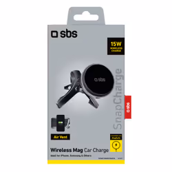 SBS TESUPMAGWIR15W supporto per personal communication Supporto attivo Telefono cellulare/smartphone Nero - Vista aggiuntiva 3
