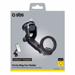 SBS TESUPMAGRINGEXT supporto per personal communication Supporto attivo Telefono cellulare/smartphone Nero - Vista aggiuntiva 4