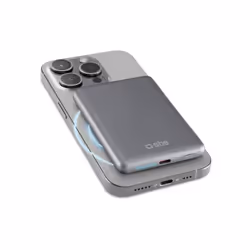 SBS TEBB5000MAGSLIM, 5000 mAh, Power Delivery, Carica wireless, 20 W, Grigio