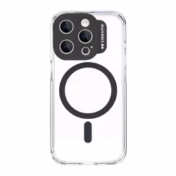 Case & Me CMCOVCAMTMSIP1561PK, Cover, Apple, iPhone 15 Pro, 15,5 cm (6.1"), Nero, Trasparente