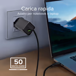 SBS TETRGANUSBCPD65W Caricabatterie per dispositivi mobili Lettore e-book, Fitness tracker, GPS, Auricolare, Telefono cellulare, Altoparlante portatile, Power bank, Smartphone, Orologio intelligente, Tablet Nero AC Ricarica rapida Interno - Vista aggiuntiva 8