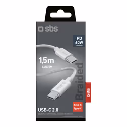 SBS TECABLETISSUE2G cavo USB 2 m USB C Grigio