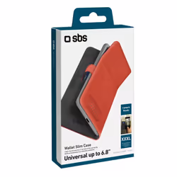 SBS TEBOOKSLIMUN68R custodia per cellulare 17,3 cm (6.8") Custodia a borsellino Rosso - Vista aggiuntiva 2