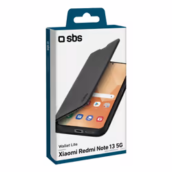 SBS TEBKLITEXIRNO13K custodia per cellulare Custodia a libro Redmi Note 13 5G Nero - Vista aggiuntiva 4