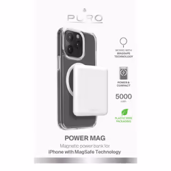 PURO Power Mag 5000 mAh Carica wireless Bianco - Vista aggiuntiva 2