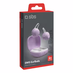 SBS TEEARTWSAIRBUBTP cuffia e auricolare True Wireless Stereo (TWS) A clip, In-ear Musica e Chiamate Bluetooth Rosa