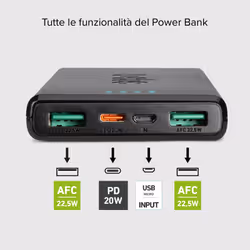 SBS TTBB10000FASTPD2 batteria portatile 10000 mAh Nero - Vista aggiuntiva 7
