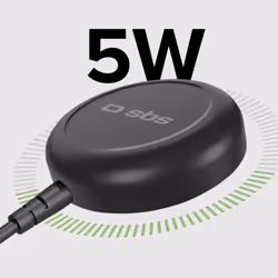 SBS TECHGSAMWATCH Caricabatterie per dispositivi mobili Orologio intelligente Bianco USB Carica wireless Interno