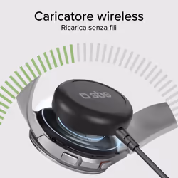 SBS TECHGSAMWATCH Caricabatterie per dispositivi mobili Orologio intelligente Bianco USB Carica wireless Interno - Vista aggiuntiva 4